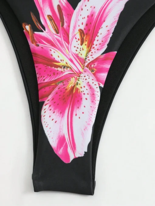 2025 New Flower Print Bikini Set - Image 4