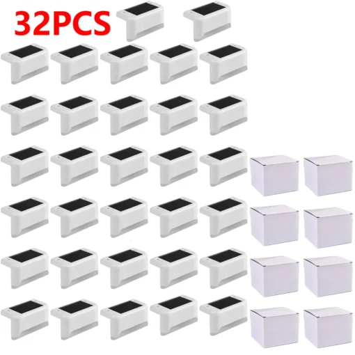 Warm White LED Solar Step Lamp - Image 14