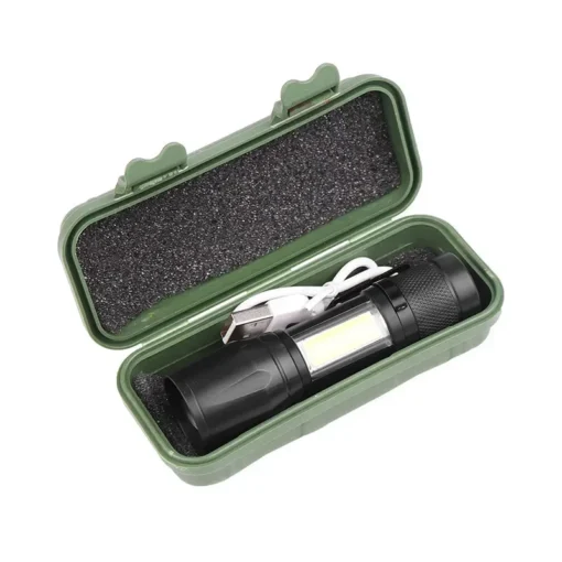 Mini LED Flashlight COB+XPE Portable Torch - Image 6
