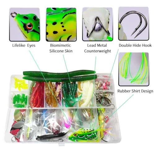 Fishing Lure Kit Soft and Hard Bait - Image 5
