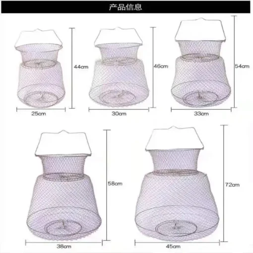 Wire Fish Care Folding Basket - Image 5