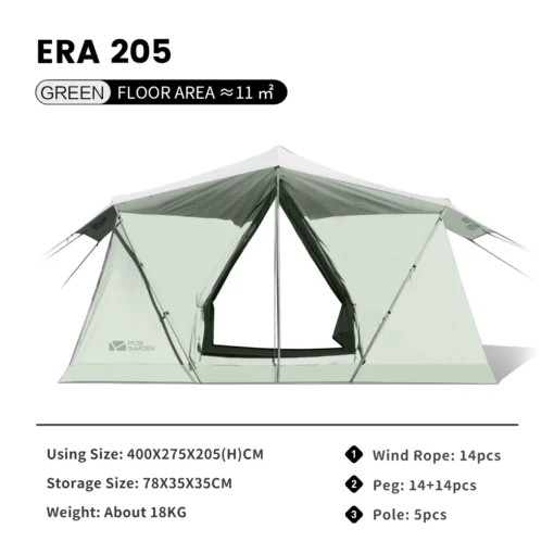Mobi Garden Camping Era205 Cotton Tent - Image 10
