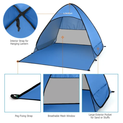 Lixada Automatic Instant Pop Up Beach Tent - Image 41