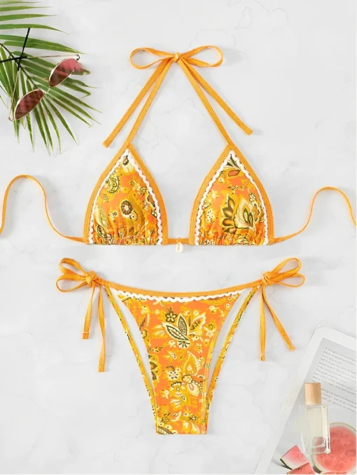2025 Halter String Triangle Two Piece Bikini Women Swimwear - Image 26