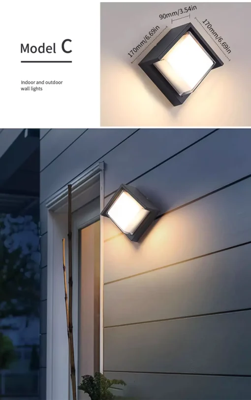 LED Outdoor Wall Light PIR Motion Sensor Wall lamp - Image 19