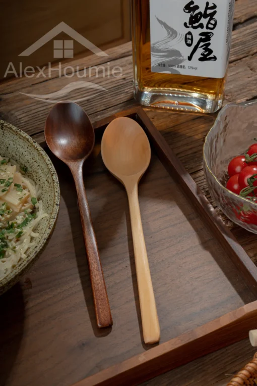 6 Piece Wooden Spoon Bamboo Kitchen Korean Style - Image 11