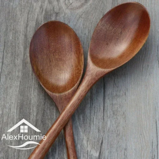 6 Piece Wooden Spoon Bamboo Kitchen Korean Style - Image 5