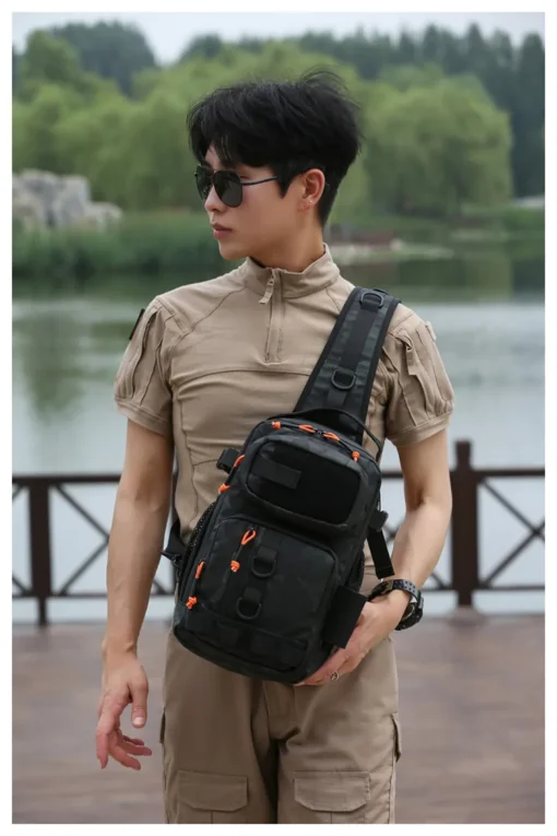 Waterproof Camo Tactical Chest Bag - Image 30
