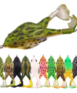 Frog Lure Double Propeller Legs Silicone Soft Baits