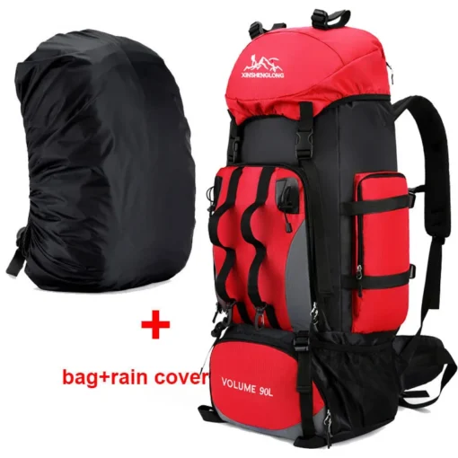 90L Waterproof Hiking Camping Backpack - Image 9