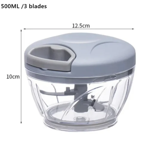 500/900ML Manual Meat Mincer Garlic Chopper - Image 11