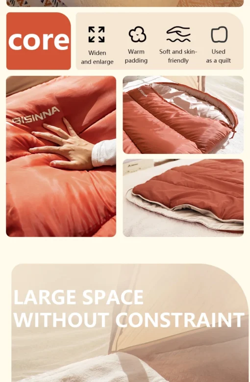 BISINNA Large Camping Sleeping Bag - Image 15