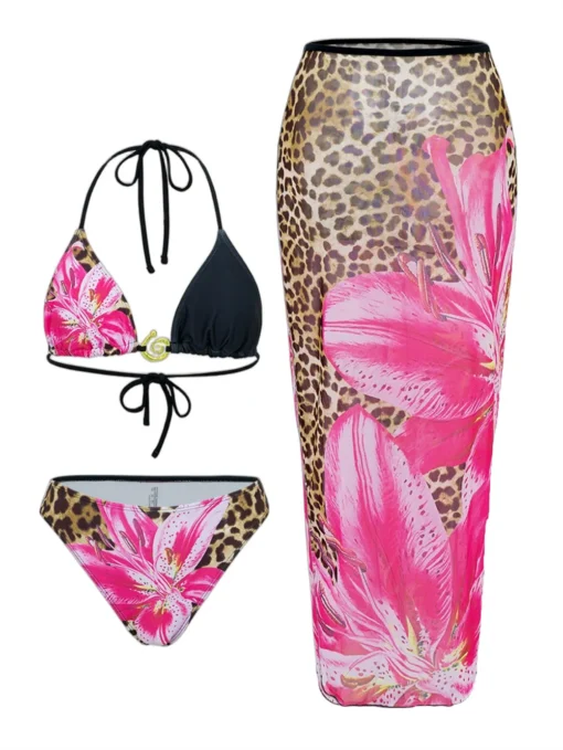 2025 New Flower Print Bikini Set - Image 30
