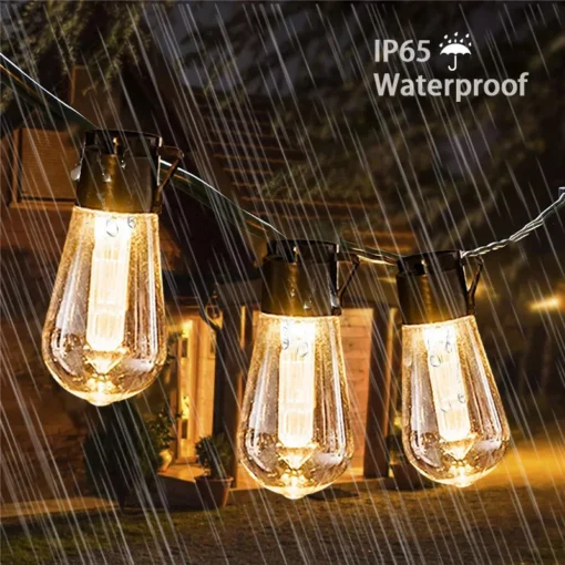 Outdoor Solar String Lights LED IP65 Waterproof - Image 2