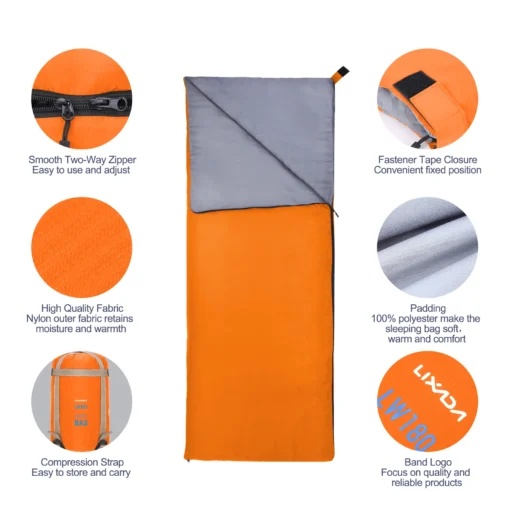 LIXADA 190*75cm Envelope Sleeping Bag - Image 17