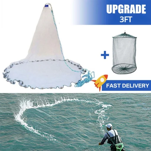 American Saltwater Fishing Cast Net - Image 6