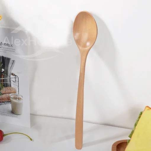 6 Piece Wooden Spoon Bamboo Kitchen Korean Style - Image 25