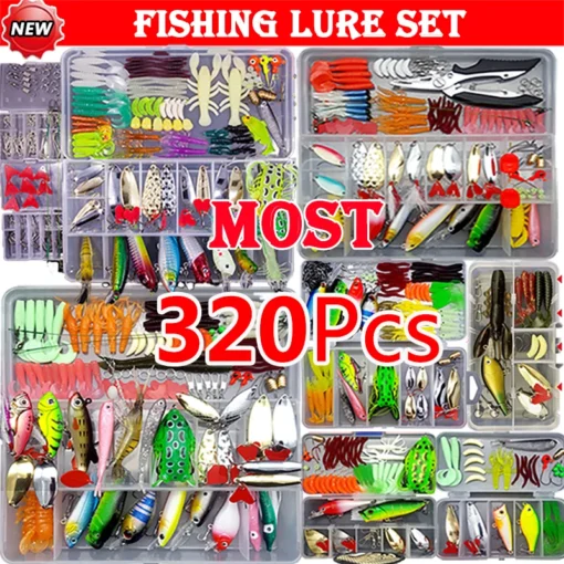 Fishing Lure Kit Soft and Hard Bait