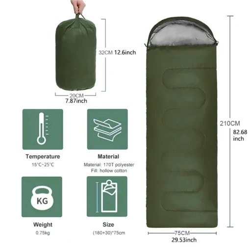 Camping Sleeping Bag Ultralight Waterproof - Image 6