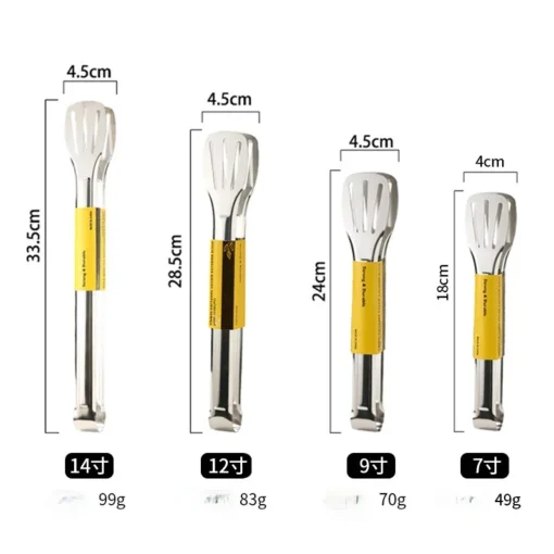 Stainless Steel Food Tongs Kitchen - Image 2