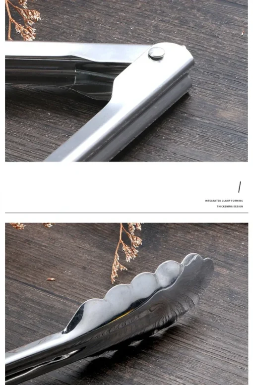 Stainless Steel Kitchen Food Tongs - Image 14