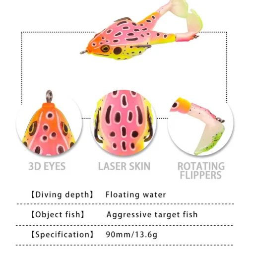 Frog Lure Double Propeller Legs Silicone Soft Baits - Image 21