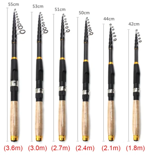 Ultrashort Telescopic Fishing Rod