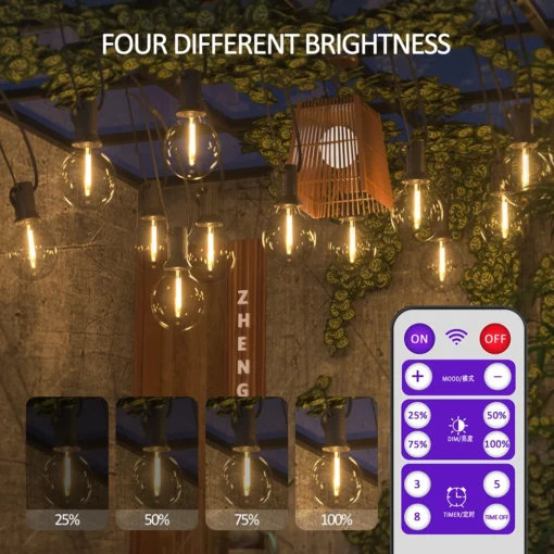 Solar String Lights Outdoor G40 - Image 21