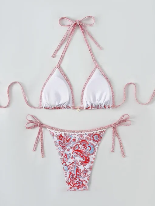 2025 Halter String Triangle Two Piece Bikini Women Swimwear - Image 23