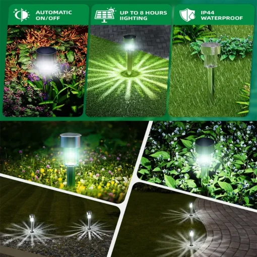10Pack Solar Outdoor Lights Garden - Image 13