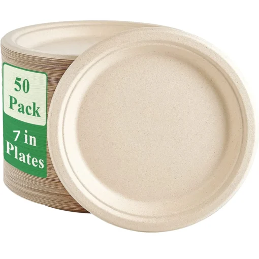 25-50Pack 9&7inch Heavy-Duty Disposable Paper Plates - Image 8