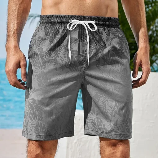 Gradient Graphic Beach Shorts - Image 5
