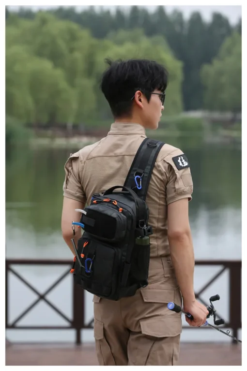 Waterproof Camo Tactical Chest Bag - Image 34