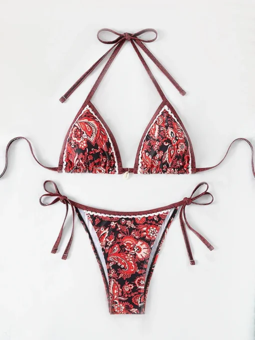 2025 Halter String Triangle Two Piece Bikini Women Swimwear - Image 24