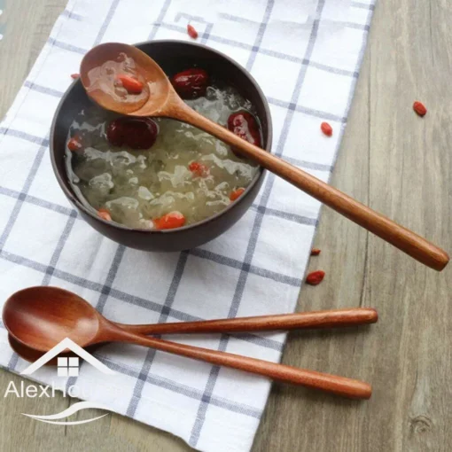 6 Piece Wooden Spoon Bamboo Kitchen Korean Style - Image 4