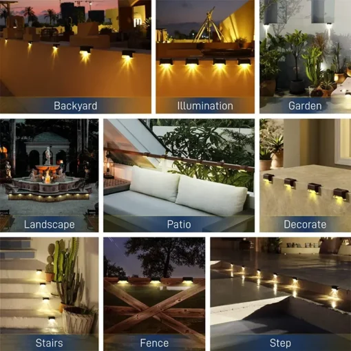 Warm White LED Solar Step Lamp - Image 27