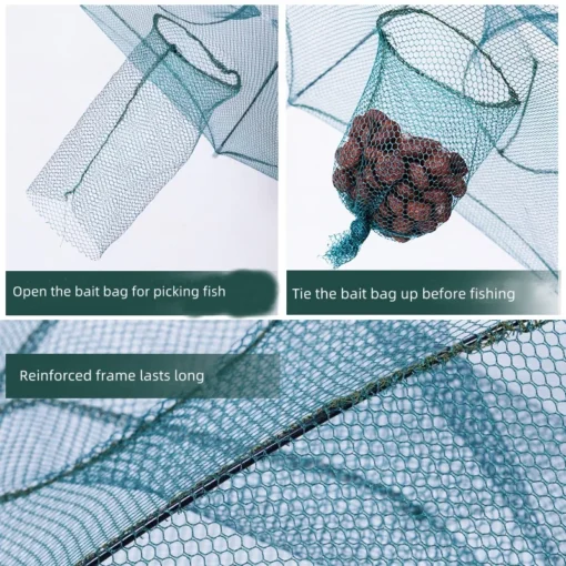 24/20/16/12/10/8/6/4 Holes Portable Fishing Net - Image 4