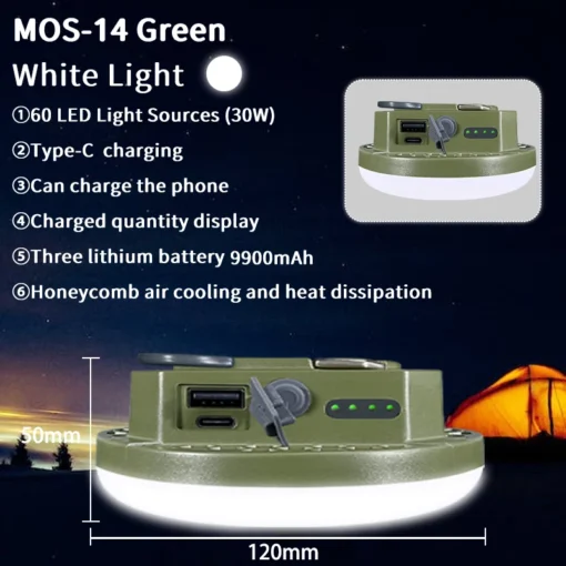 MOSLIGHTING 9900mAh Rechargeable Powerful Light - Image 13