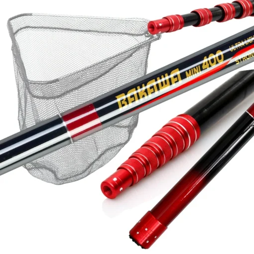 JOSBY 3M/4M/2.1M Fishing Net Telescoping Foldable Landing Net