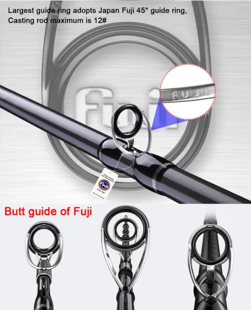 BIUTIFU Spinning Casting Fuji Fishing Rods - Image 5
