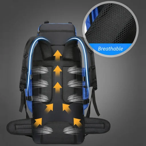 90L Waterproof Hiking Camping Backpack - Image 4