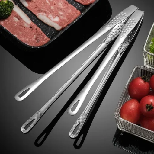 Kitchen Stainless Steel Barbecue Tongs - Image 15
