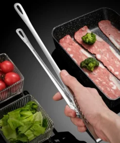 Kitchen Stainless Steel Barbecue Tongs