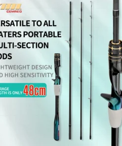 CEMREO Travel Rod Spinning Casting Carbon Fishing Rod