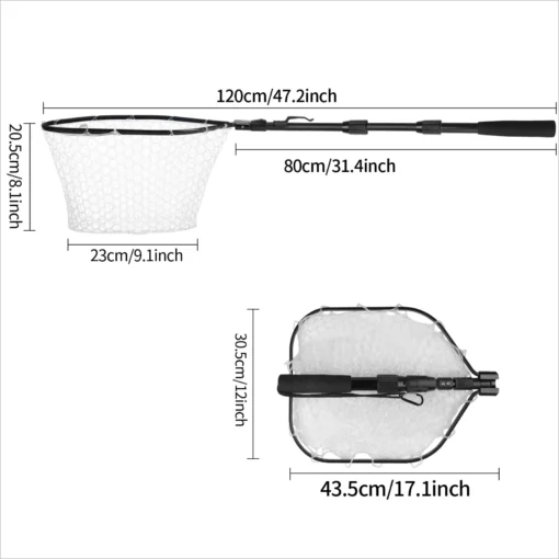 55cm-190cm Telescopic Fishing Net - Image 4