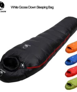 Very Warm White Goose Down Filled Adult Mummy Style Sleeping Bag