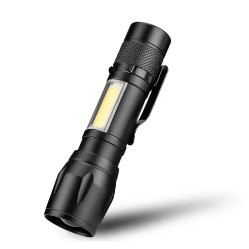 Mini LED Flashlight COB+XPE Portable Torch - Image 19
