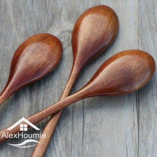 6 Piece Wooden Spoon Bamboo Kitchen Korean Style - Image 6