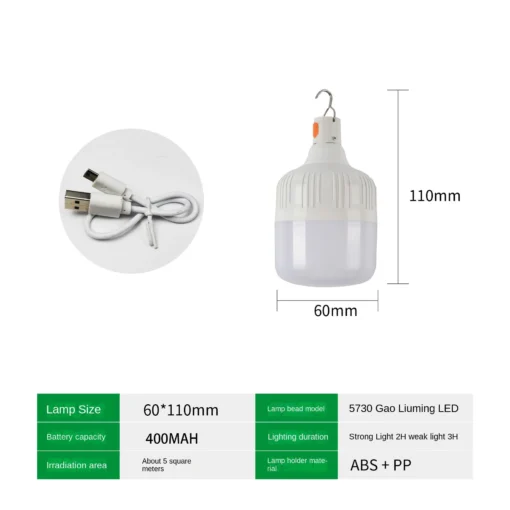 60W Emergency Light Outdoor Camping Supplies - Image 14