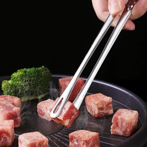 Kitchen Stainless Steel Barbecue Tongs - Image 5